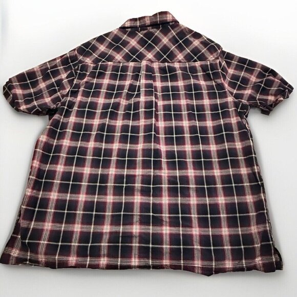 Harley Davidson Short Sleeve Button Shirt Mens 2XLarge Motorcycle Plaid - Picture 2 of 5